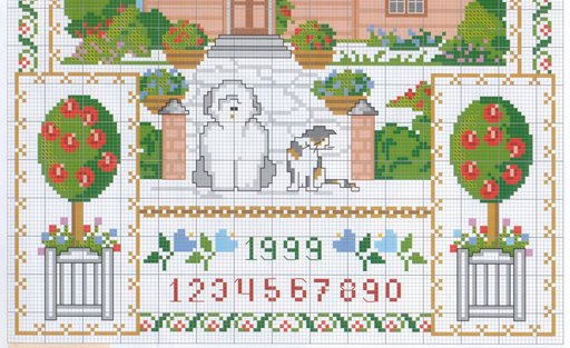 Schema punto croce Benvenuti 2