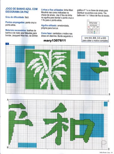 Schema punto croce Cina