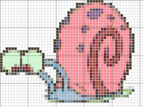 Schema punto croce Lumaca