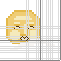 Schema punto croce Luna