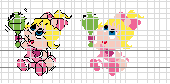 Schema punto croce Piggy