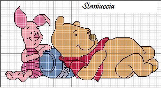 Schema punto croce Pooh pimpi