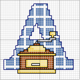 Schema punto croce alfabeto cucina a