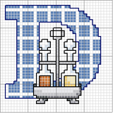 Schema punto croce alfabeto cucina d