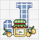 Schema punto croce alfabeto cucina j