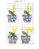 Schema punto croce alfabeto vaso 5