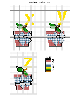Schema punto croce alfabeto vaso 6