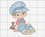 Schema punto croce bambino 5