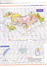 Schema punto croce bebe nanna