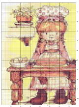 Schema punto croce bimba tavolo1