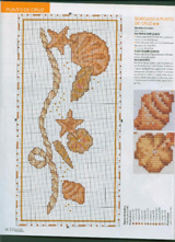 Schema punto croce conchiglie