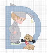 Schema punto croce d cane