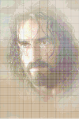 Schema punto croce gesu 1