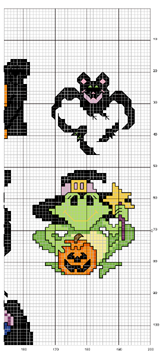 Schema punto croce halloween 3