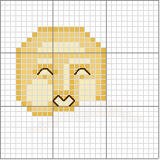 Schema punto croce luna