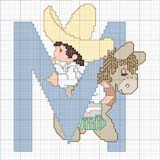 Schema punto croce m messicano