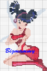 Schema punto croce musa 3