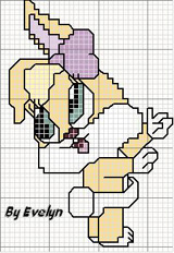 Schema punto croce orsetta