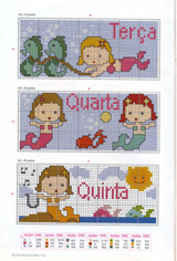 Schema punto croce pesci zodiaco