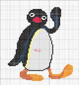 Schema punto croce Pingu-3