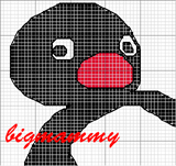 Schema punto croce pingu big