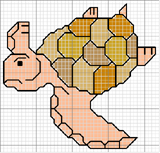 Schema punto croce tartaruga