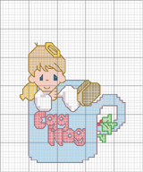 Schema punto croce tazza