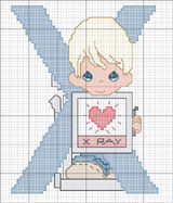 Schema punto croce x cuore