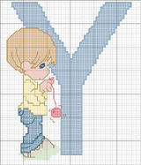 Schema punto croce y yo yo