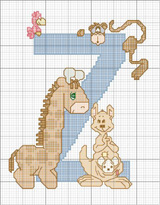 Schema punto croce z zoo