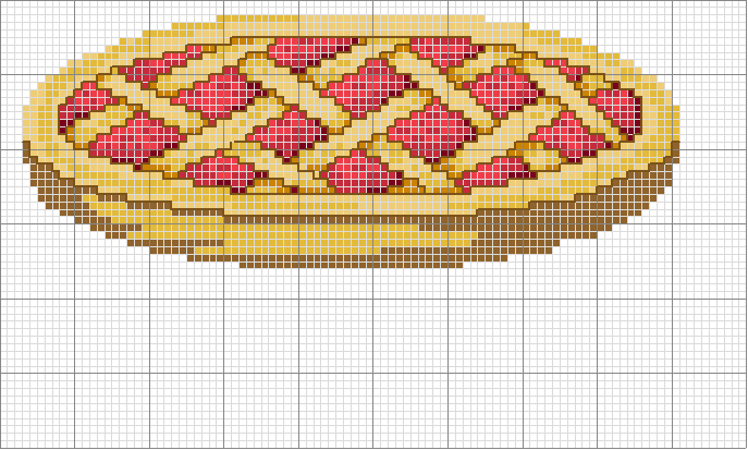 Schema punto croce Tarte