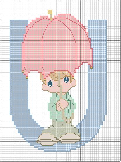 Schema punto croce U ombrella