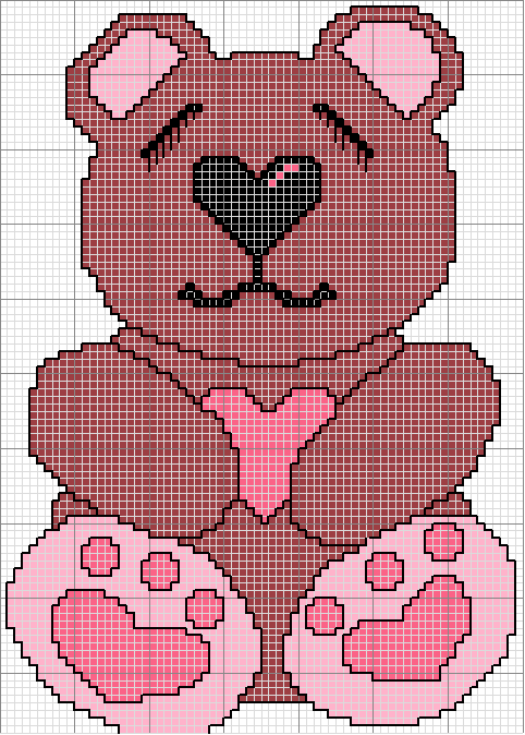 Schema punto croce Valentine