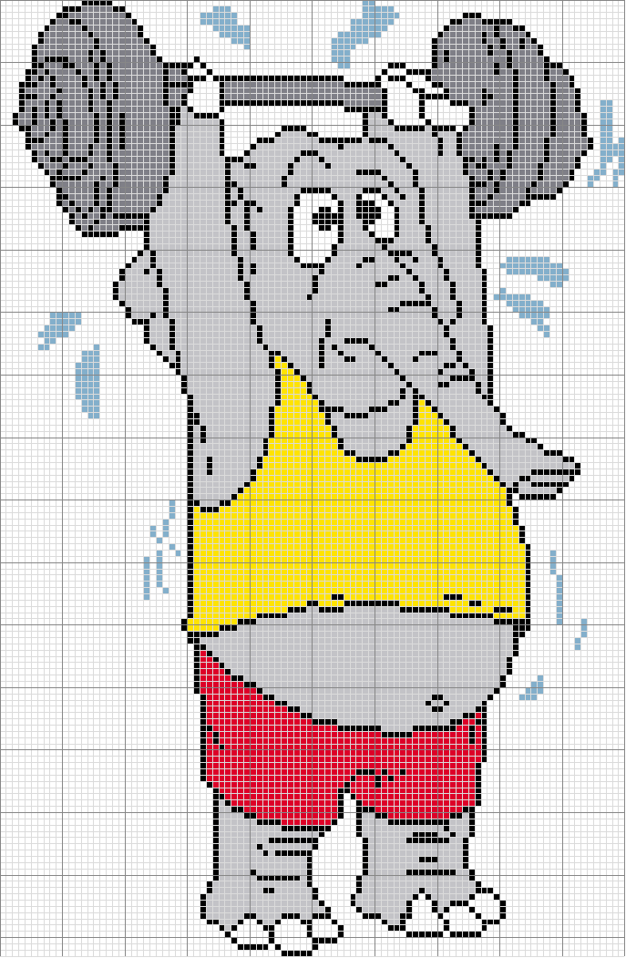 Schema punto croce Weight