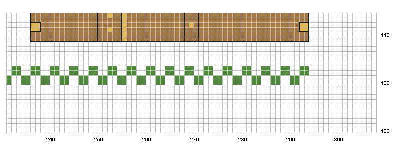 Schema punto croce Abiti 5