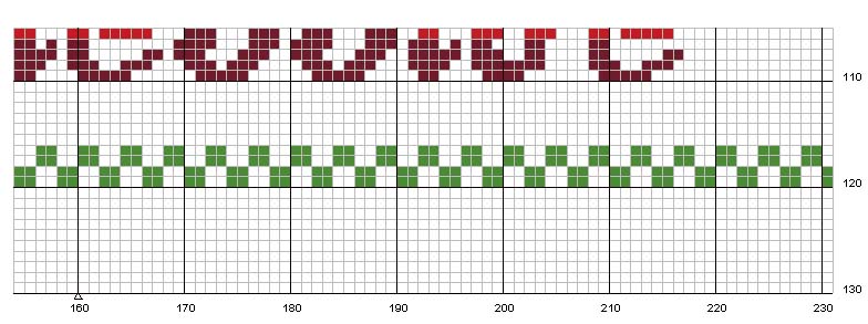 Schema punto croce Abiti 8