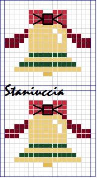 Schema punto croce Campanelle