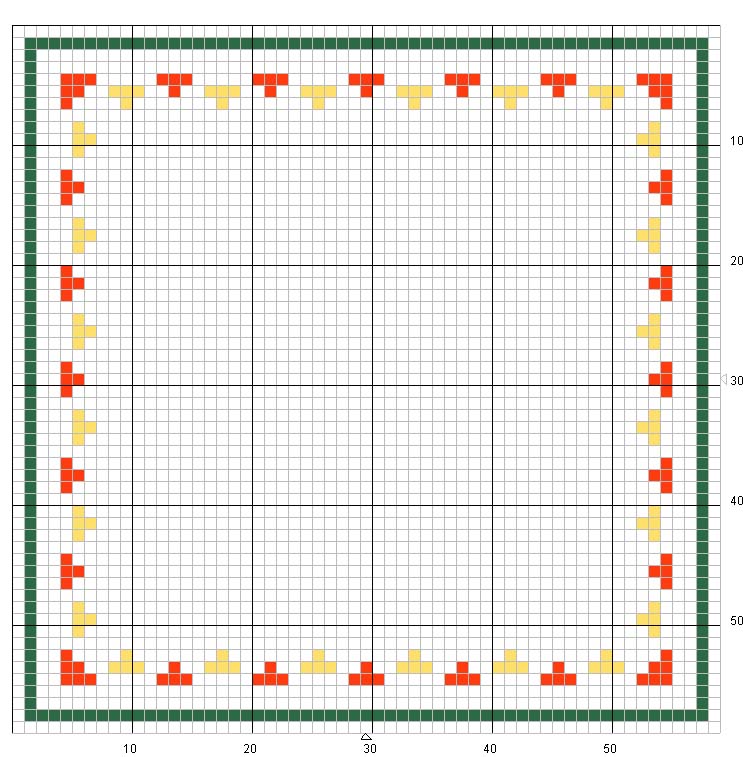 Schema punto croce Cornice 1