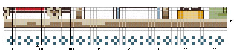 Schema punto croce Country heart 4