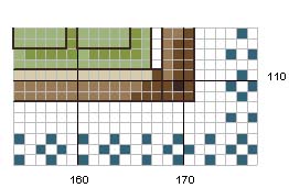 Schema punto croce Country heart 6