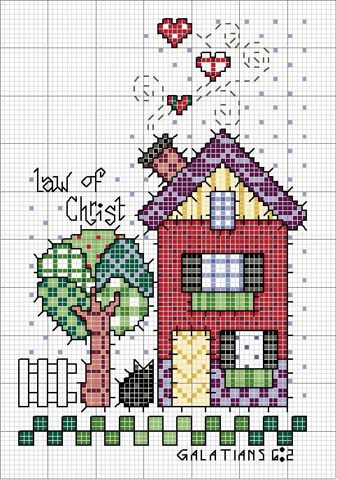 Schema punto croce Country