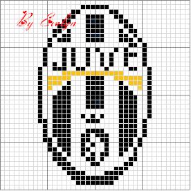 Schema punto croce Juve