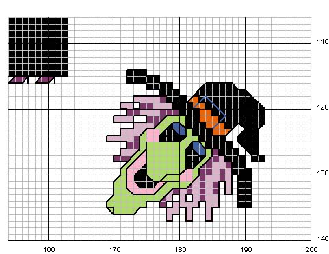 Schema punto croce Maschera halloween