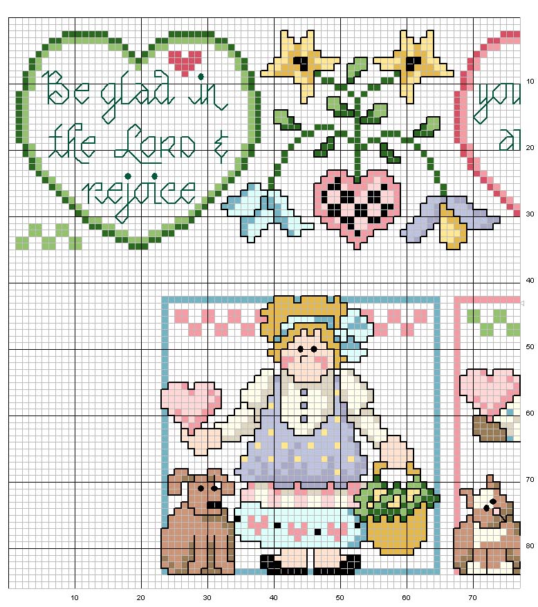 Schema punto croce Massaie 1