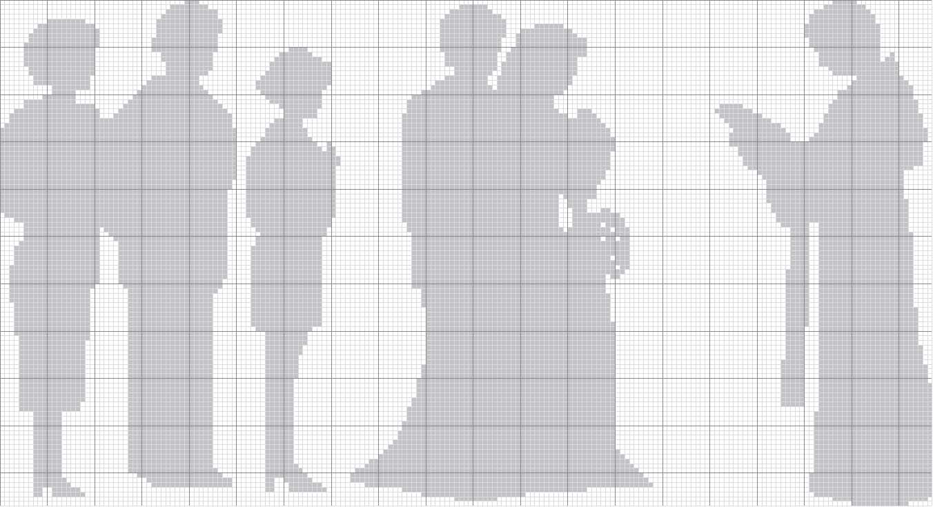 Schema punto croce Ombre di  nozze
