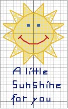 Schema punto croce Piccolo sole