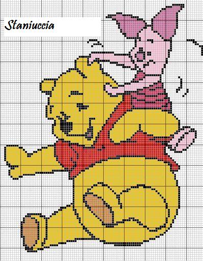 Schema punto croce Pooh pimpi