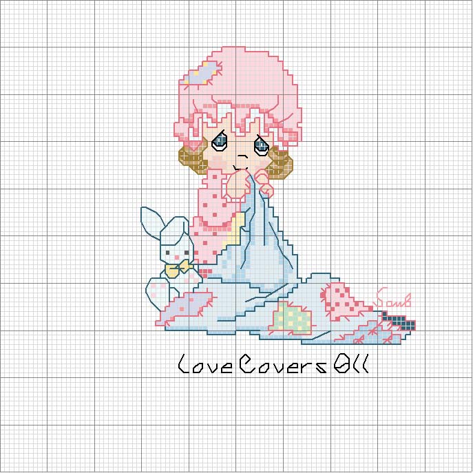 Schema punto croce Precious moment