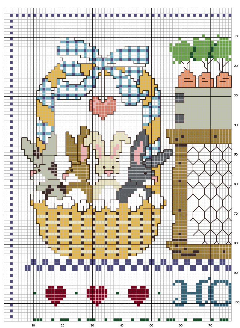 Schema punto croce Quadro country 13