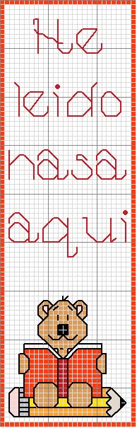 Schema punto croce Segnalibro 5